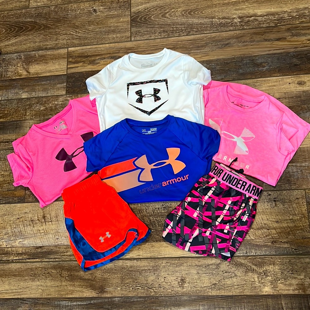 Lot of girls youth small underarmour